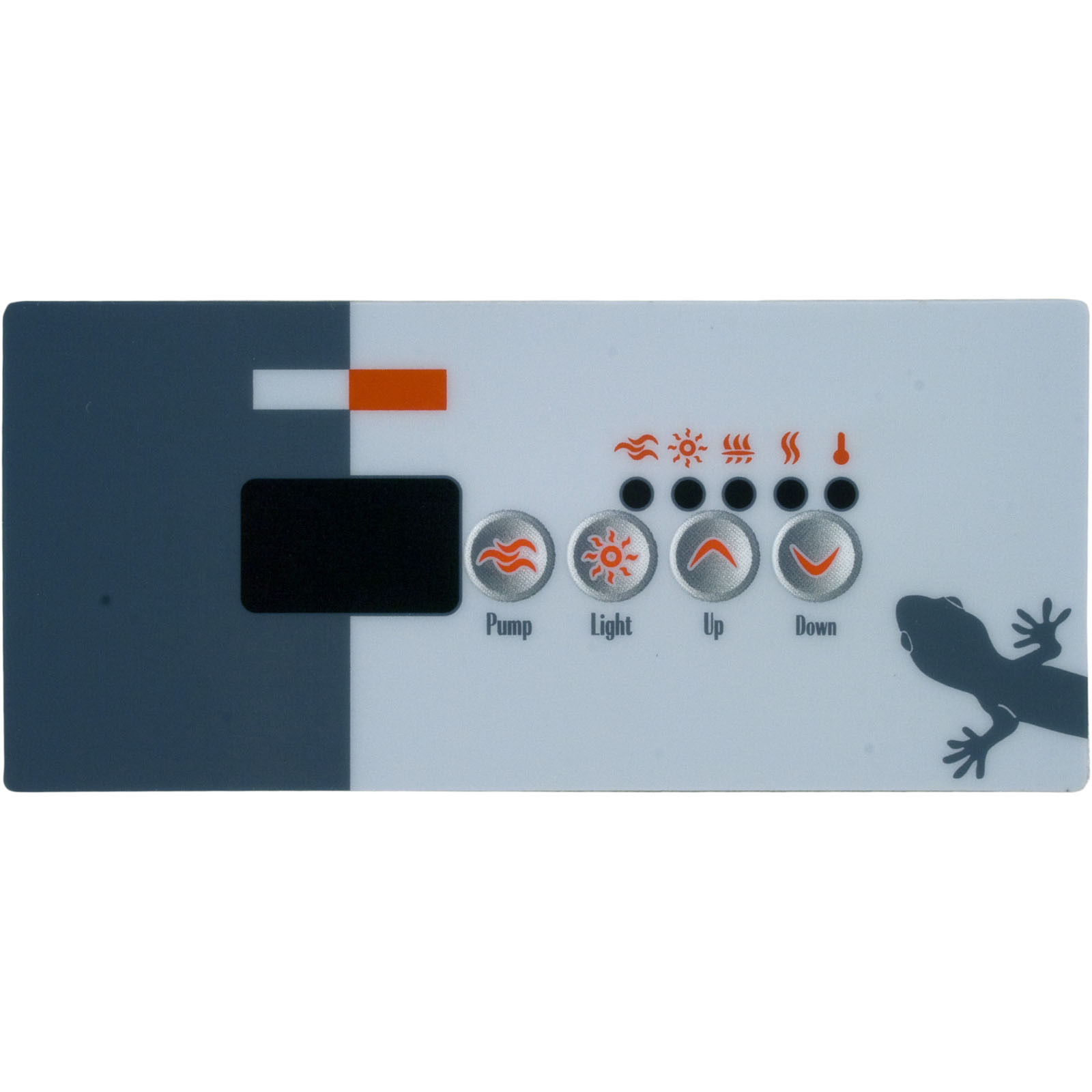 Picture of 0202-007134 Topside Gecko TSC-18/K-18 4 BtnSmall RecLEDw/2 Overlays