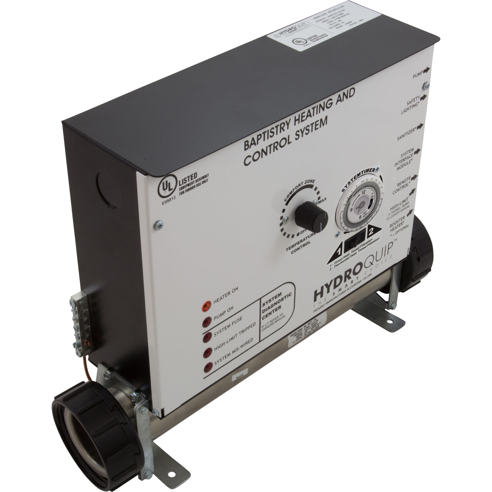 Picture of BES-6000T Baptismal System H-Q BES-6000T 5.5kW 230v 0.75hpw/Timer