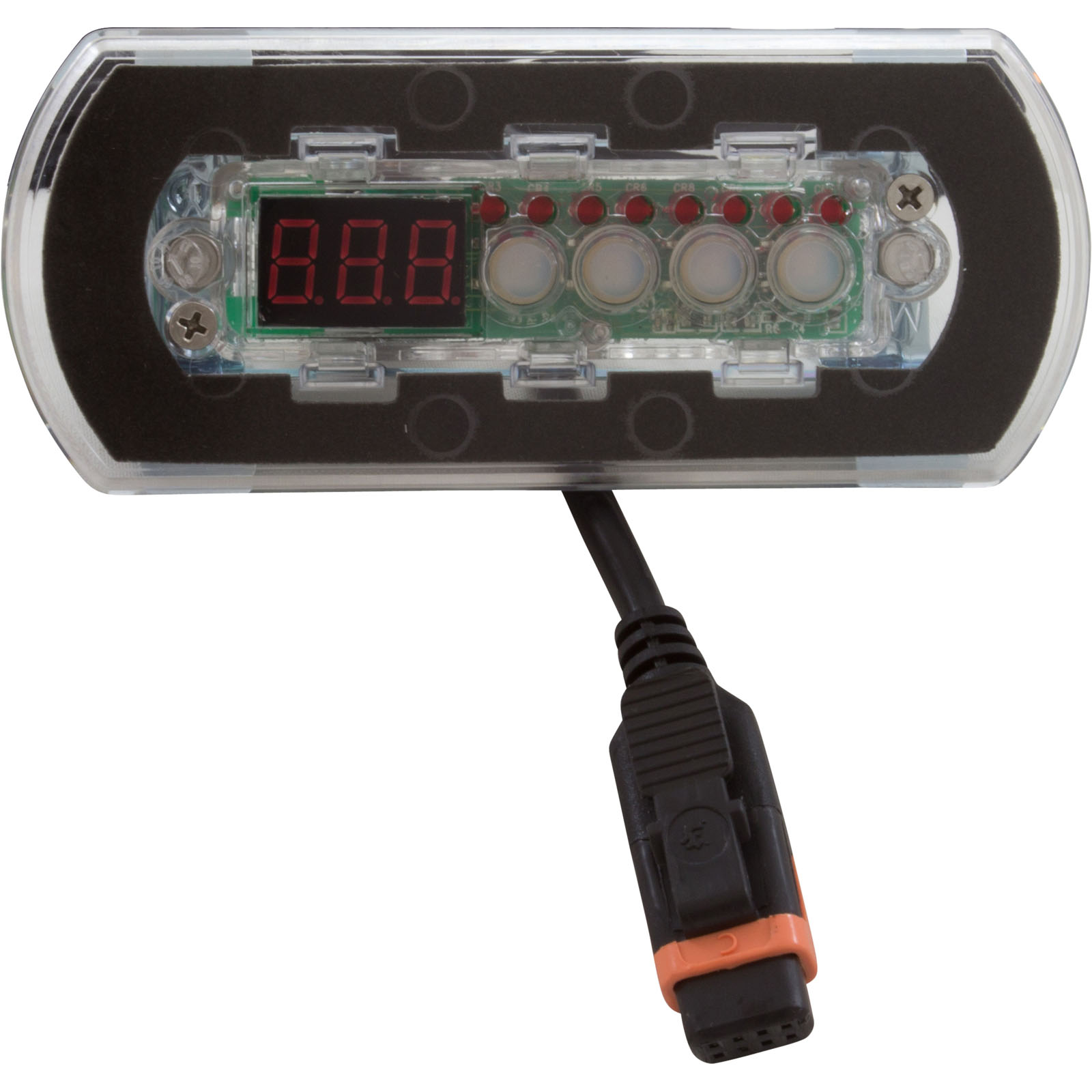 Picture of 34-0241A-U Topside Gecko in.k200 4 Button 2 Pump LED w/o Overlay