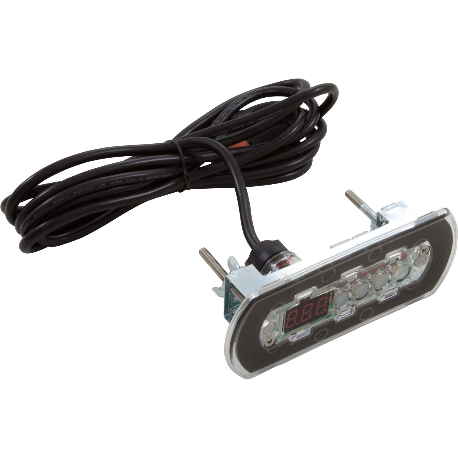 Picture of 34-0241A-U Topside Gecko in.k200 4 Button 2 Pump LED w/o Overlay