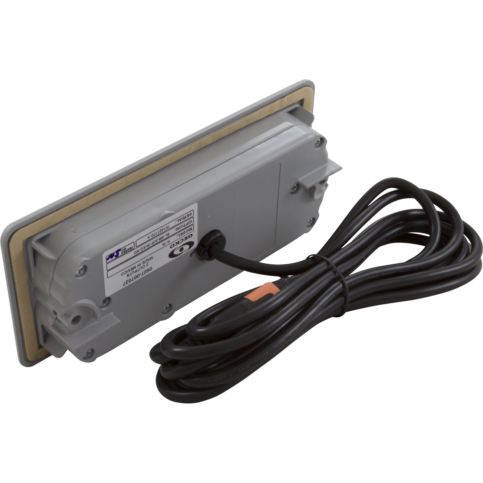 Picture of 34-0236A-U Topside Gecko in.k19 4 Button 2 Pump LED w/o Overlay