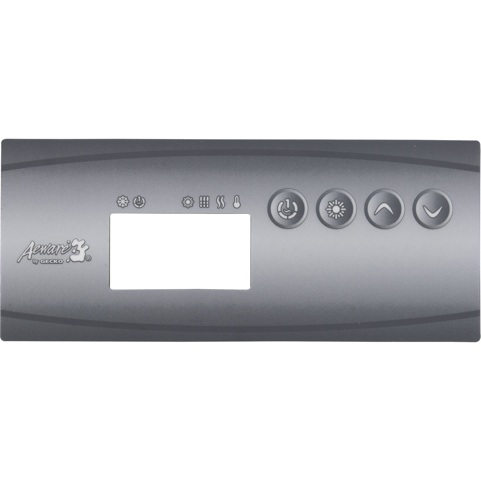 Picture of 80-0236A Overlay Gecko in.k19 4 Button P1 Lt Temp Up Temp Down