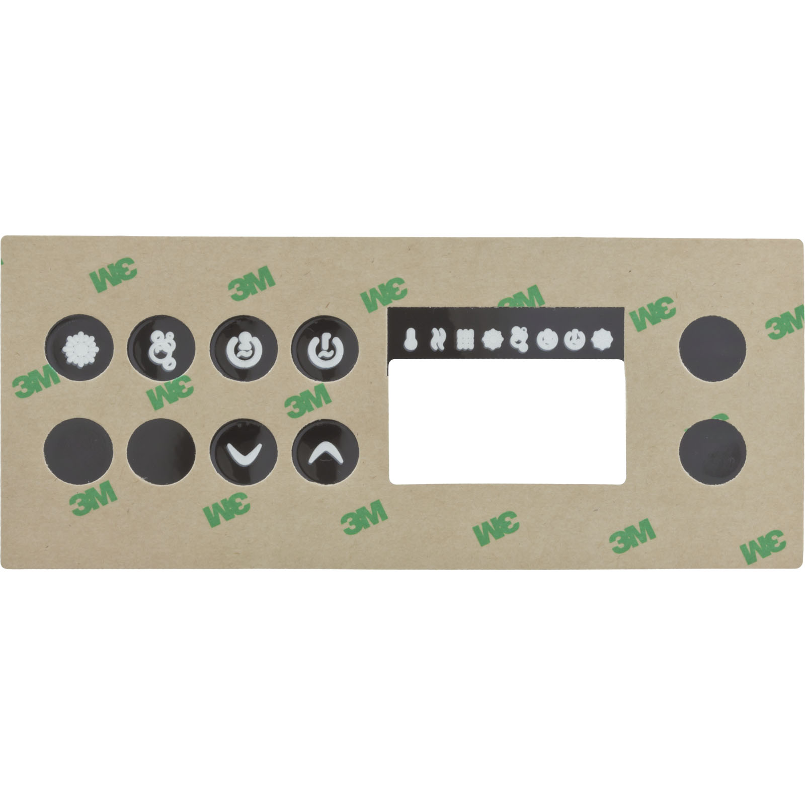 Picture of 80-0237 Overlay Hydro-Quip in.K356 Button P1 P2 BlLt wht/gry
