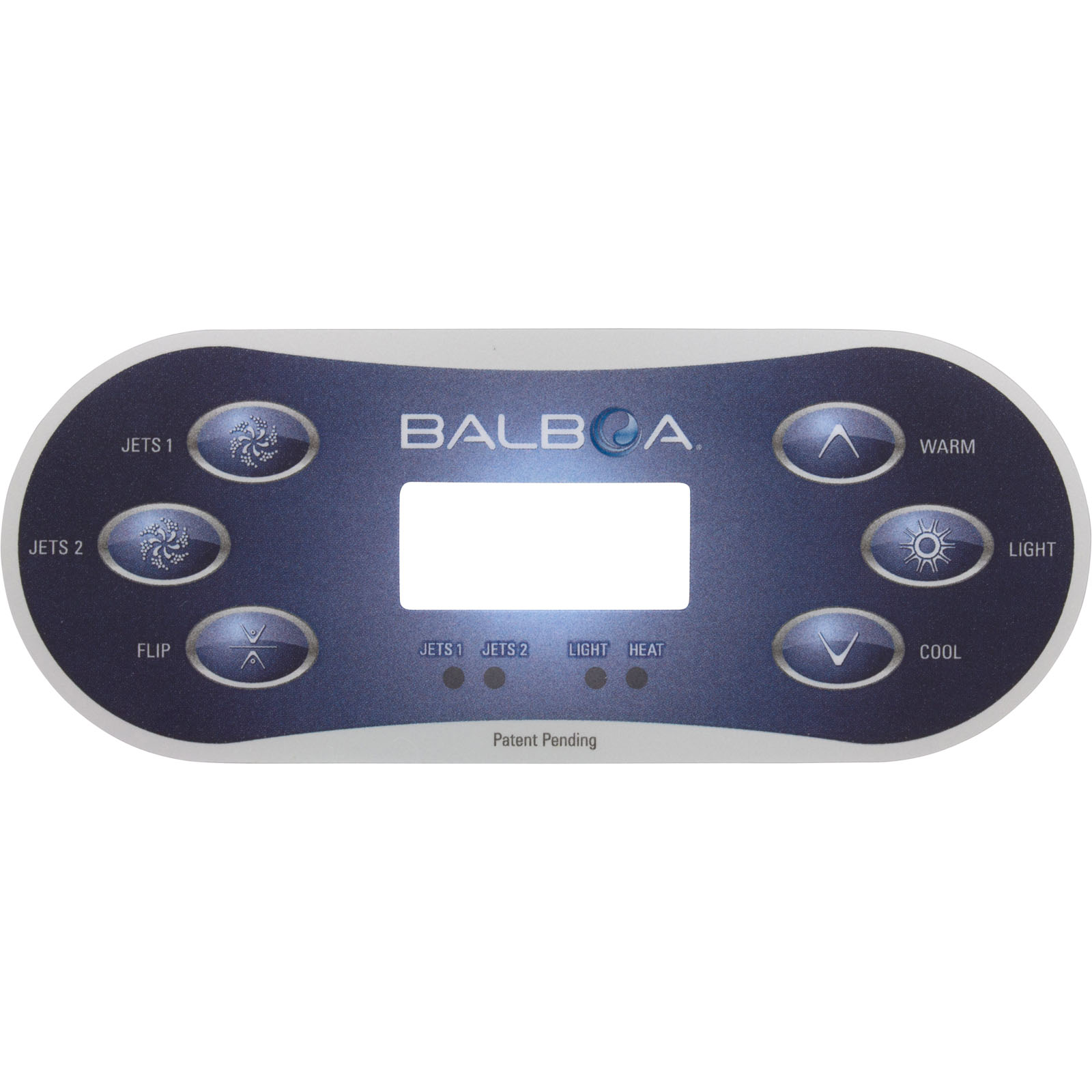 Picture of 12198 Overlay HQ-BWG TP600 P1P2 FlipLt Temp LCD blu/wht