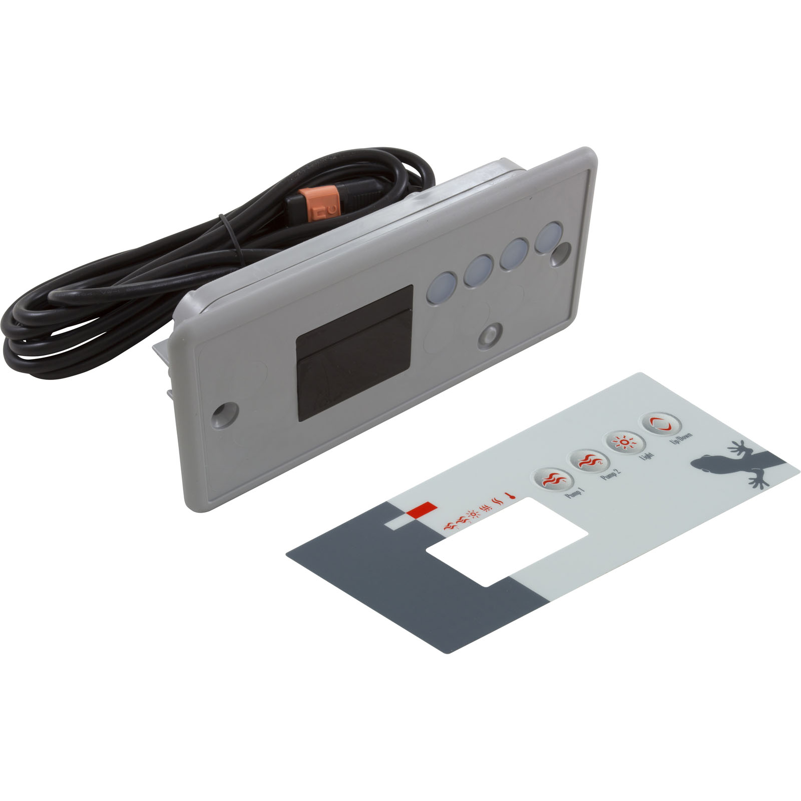 Picture of  Topside Gecko in.k19 4 Button 1 Pump LED w/ Overlay