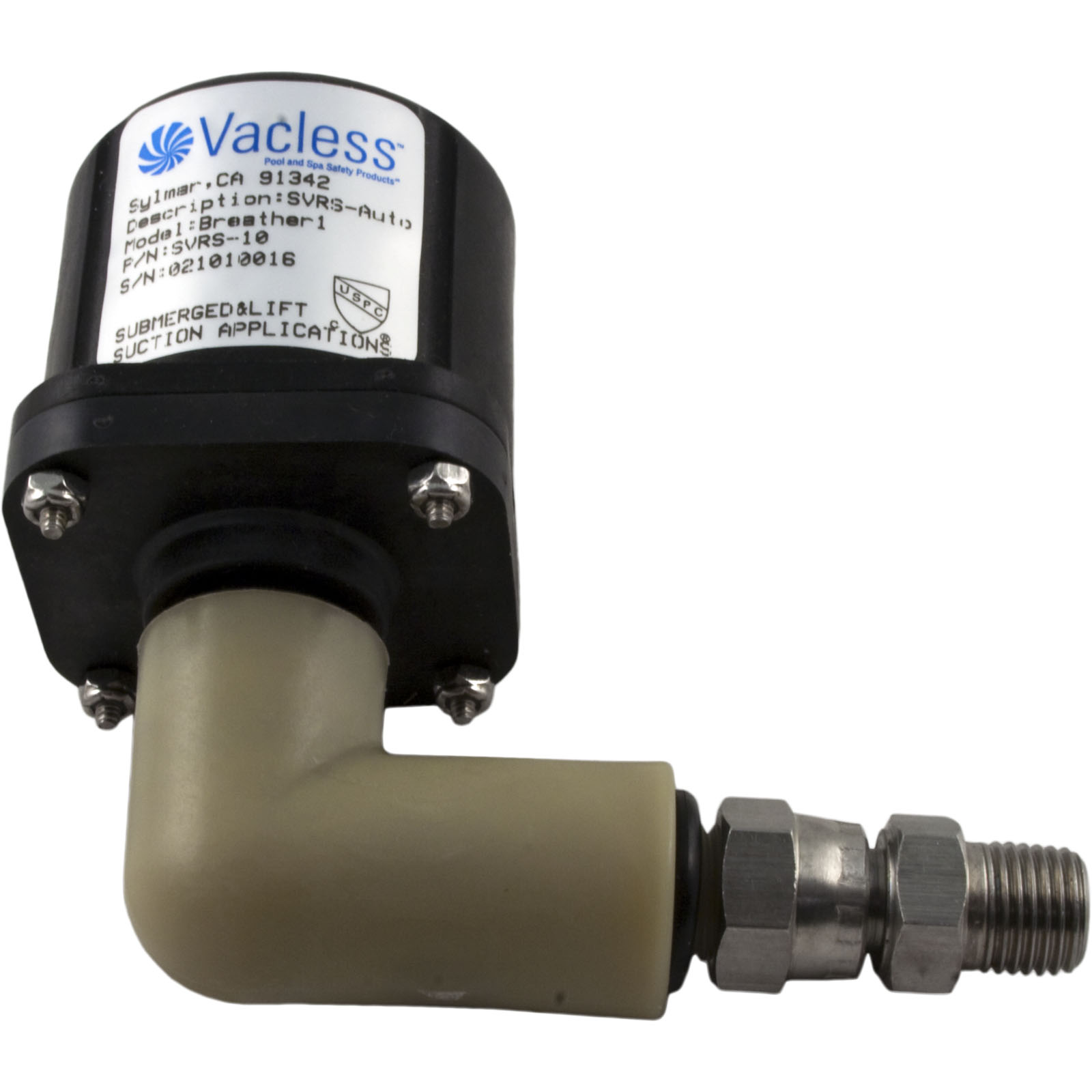 Picture of SVRS10 Vacuum Release Vacless SVRS Non-Adj Auto-Reset Ctr Thd