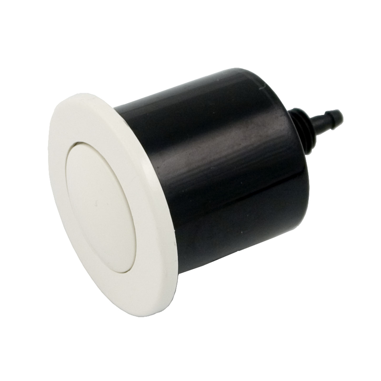 AIR BUTTON, HERGA, MICROBORE, WHITE 