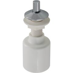 Air Button, Presair, Short Stem, 5/8"hs, 1-3/8"fd, Chrome 59-369-1110