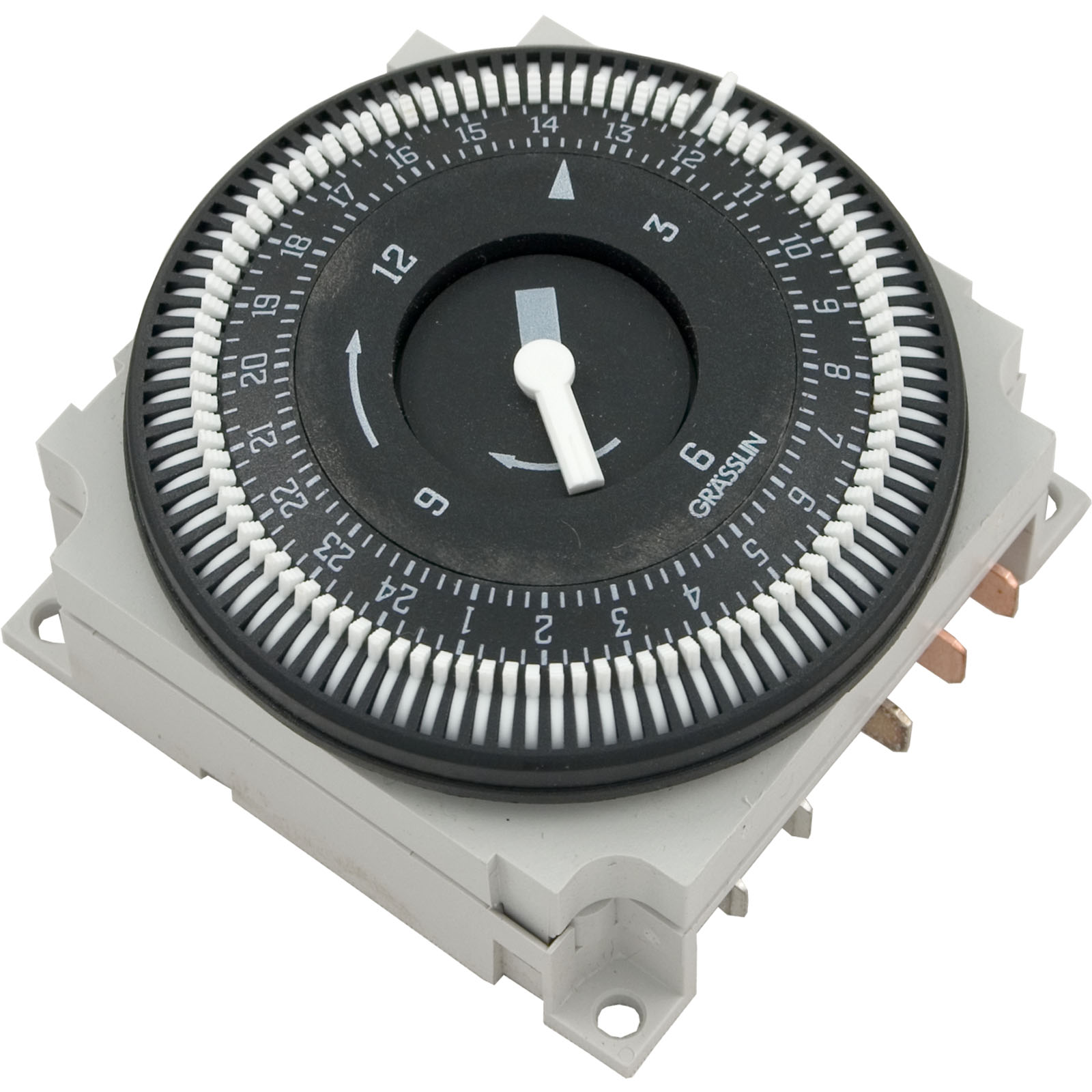 Picture of FM/1-STUZ240 Timer Grasslin SPDT Panel Mount 230v 24hr