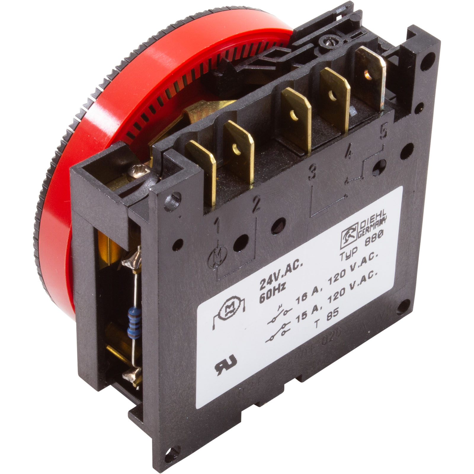 Picture of TA4067 Timer Diehl SPST Panel Mount 24vac 24hr