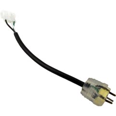 Adpt Cord,H-Q,Ozone,Molded/AMP,Univ,6",115v/230v,10A,Yellow 60-355-1150