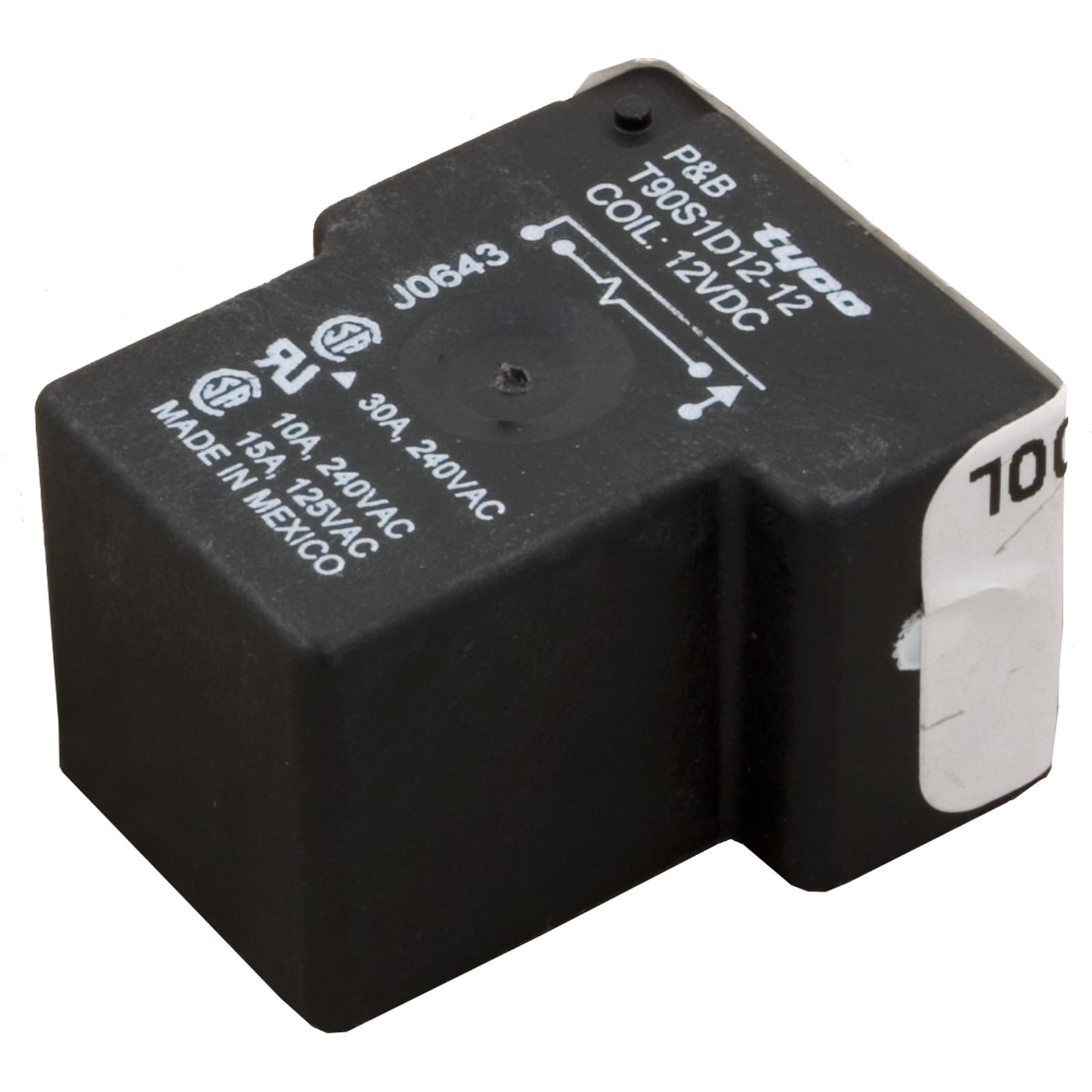 Picture of 17M3075 Relay PandB T-90 Type 12vdc Coil