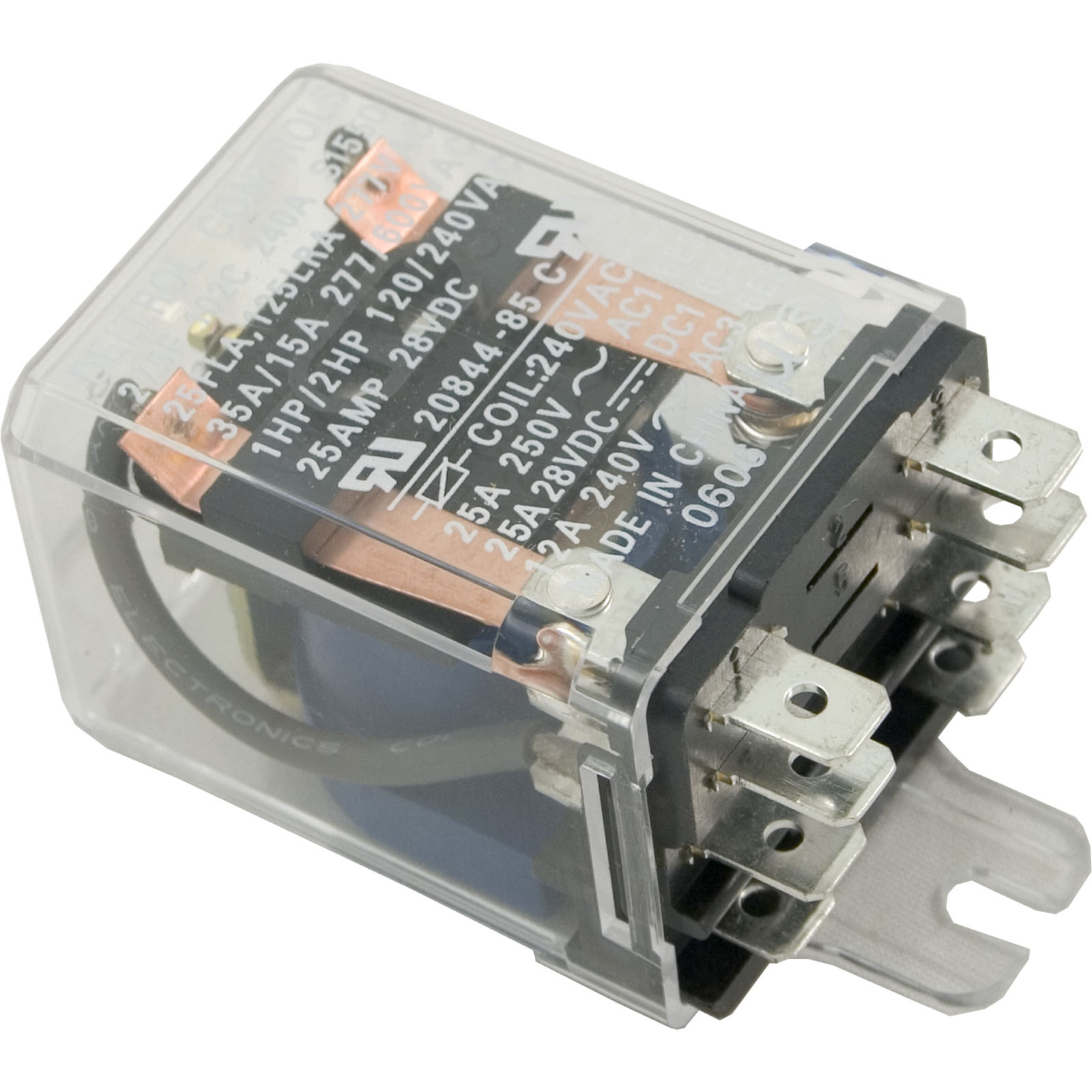 Picture of 20844-85 Relay Deltrol Controls DPDT 25a 230v Coil Dustcover