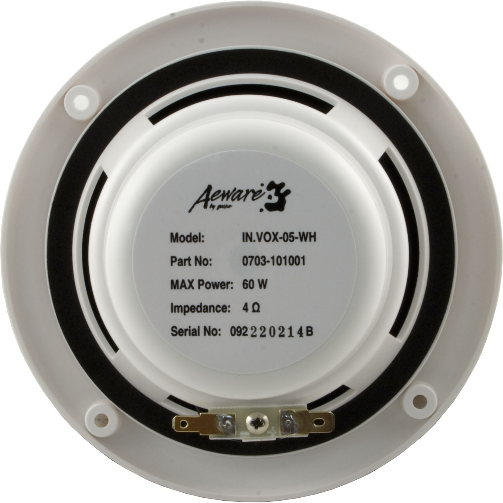 Picture of 0703-101001 Flush Mount Speaker Gecko in.vox 5-1/4" 60w White qty 2