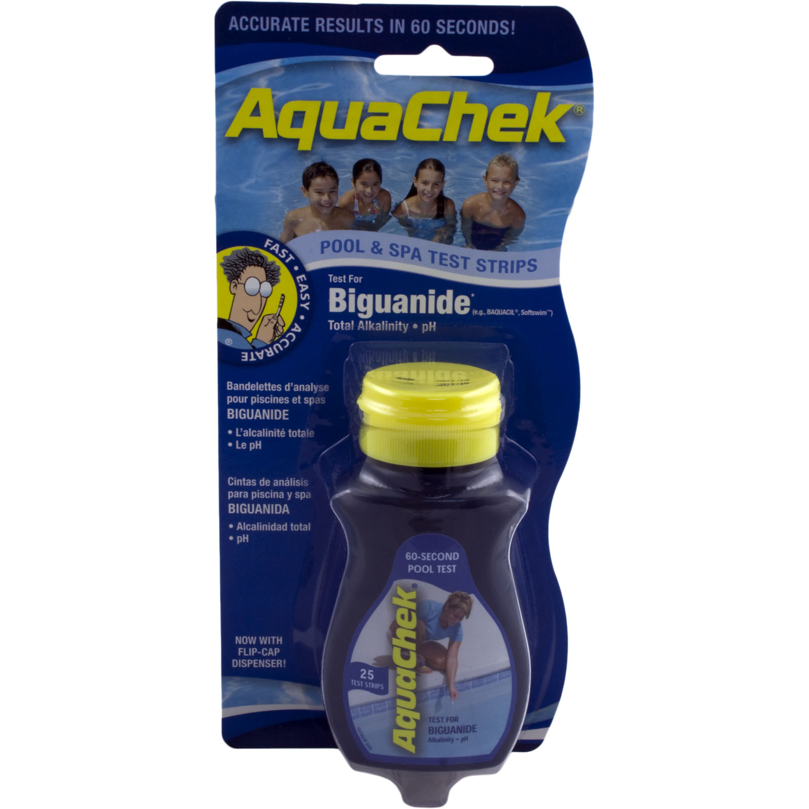 Picture of 561625A Test Strips AquaChek Blue 3-in-1 Biguanide 25 ct