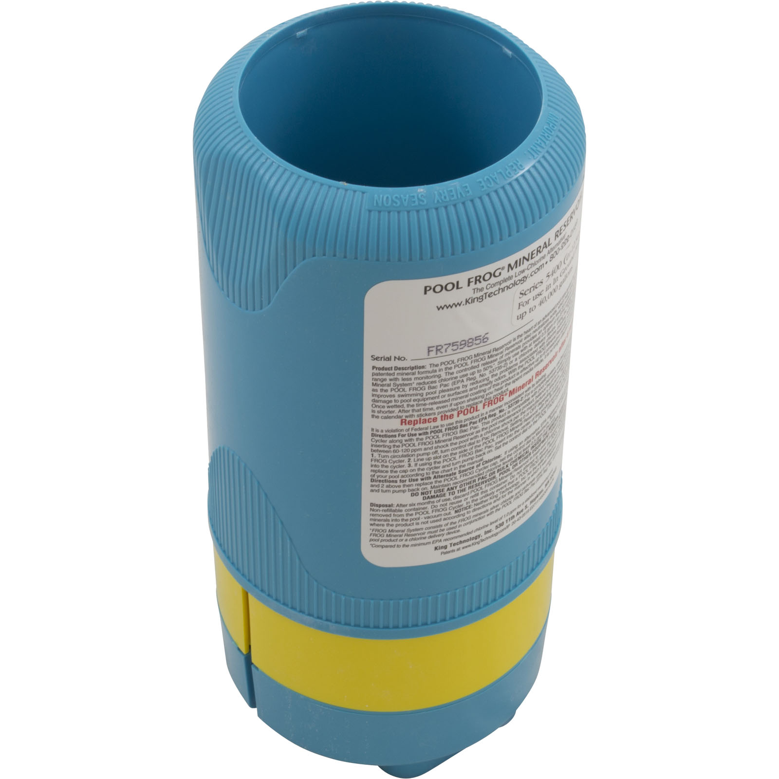 MINERAL CARTRIDGE, KING TECH POOL FROG, IN-GROUND 