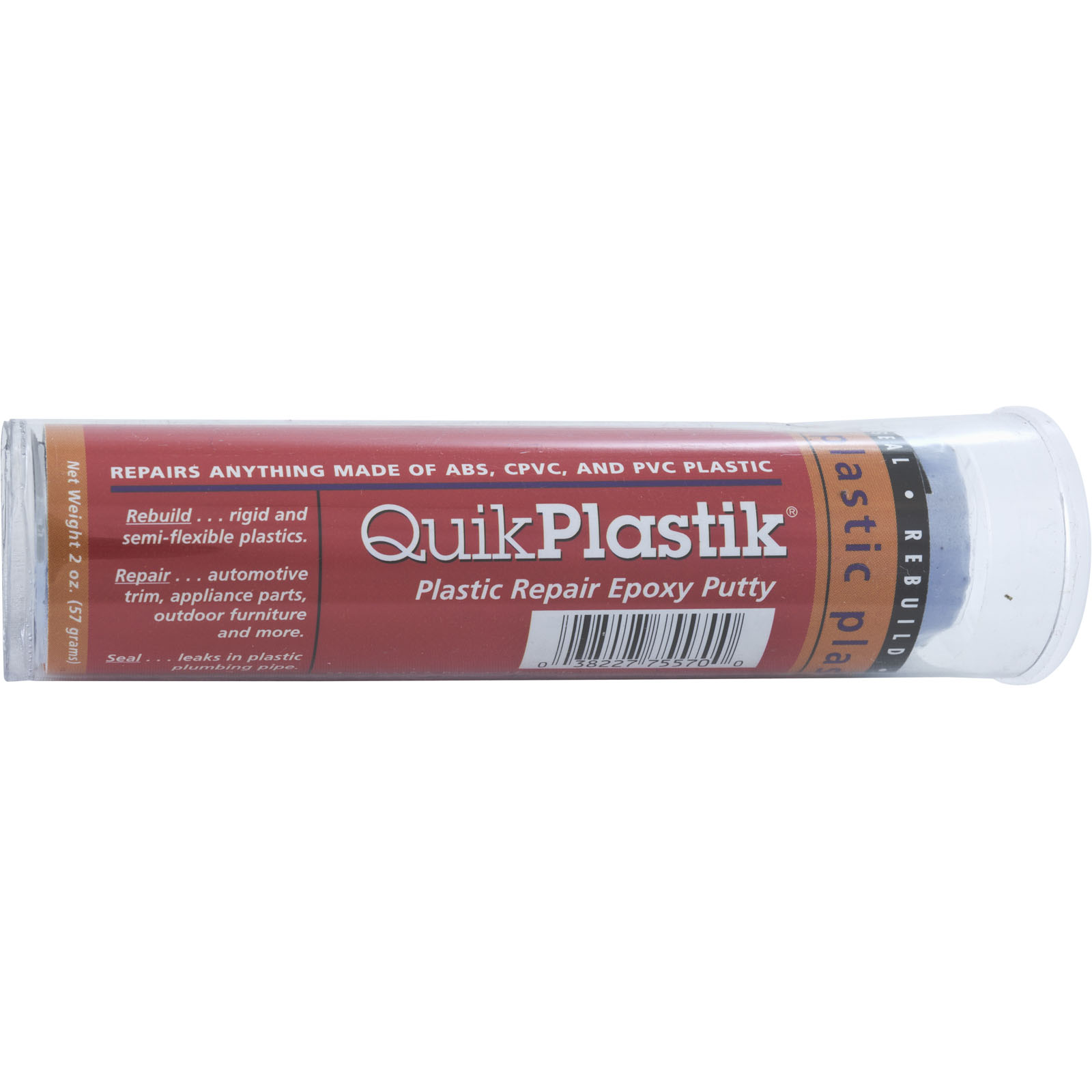 PLASTIC EPOXY PUTTY, QUIKPLASTIC, 2OZ STICK 