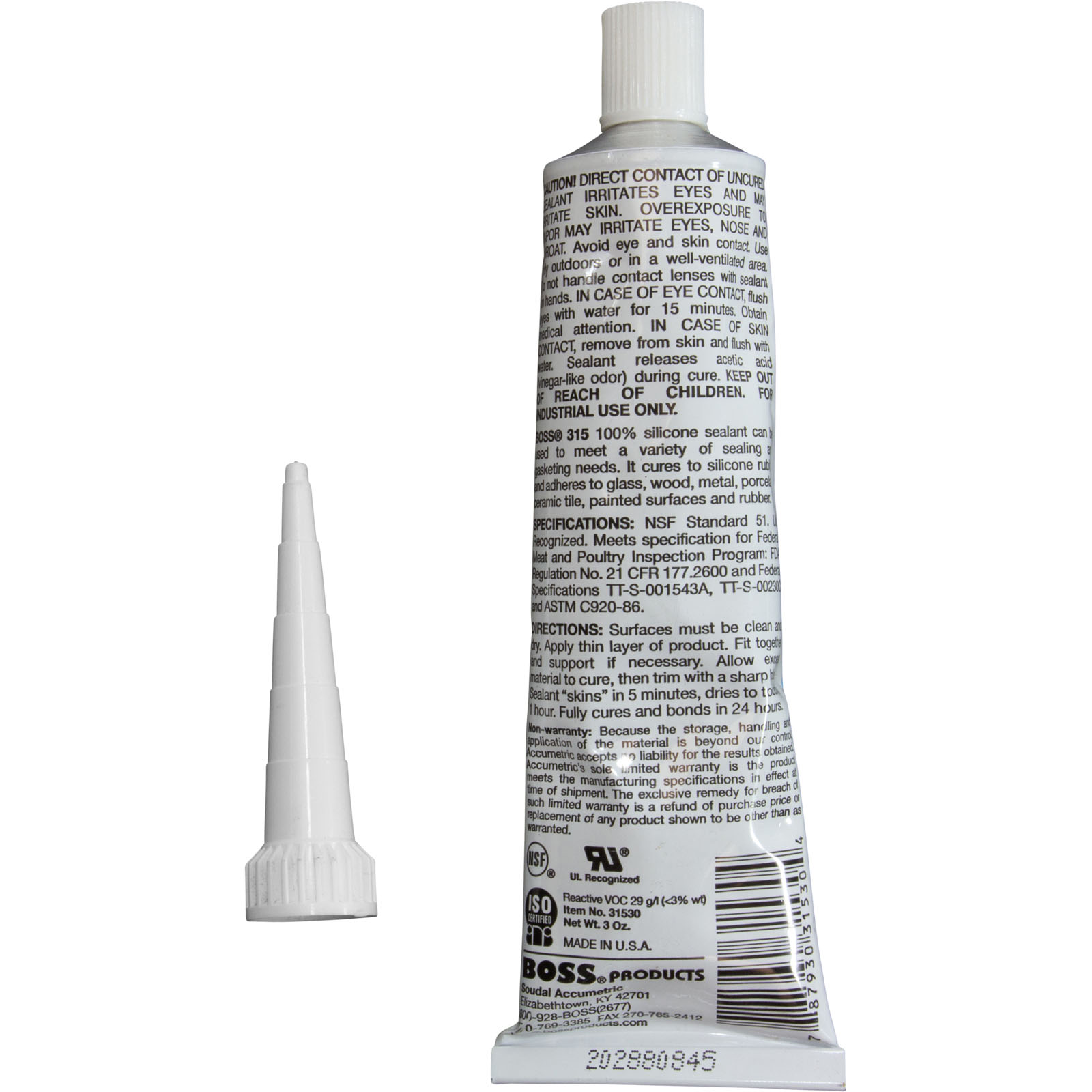 Picture of 142162 Silicone Boss RTV Sealant Clear