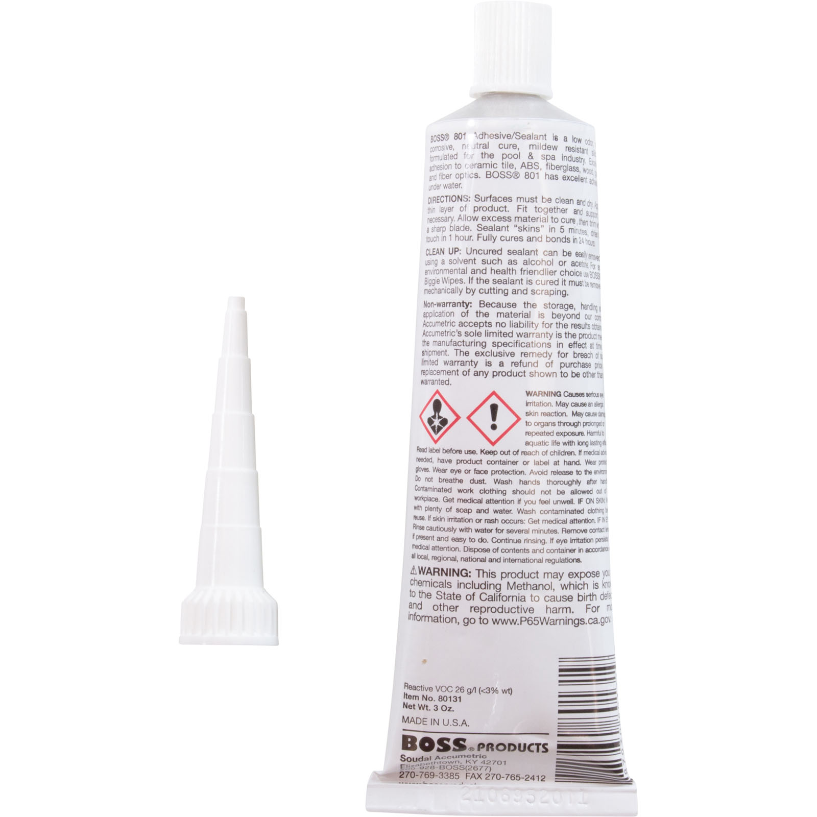Picture of 04073CL12 Silicone Boss Neutral Cure Adhesive/Grout