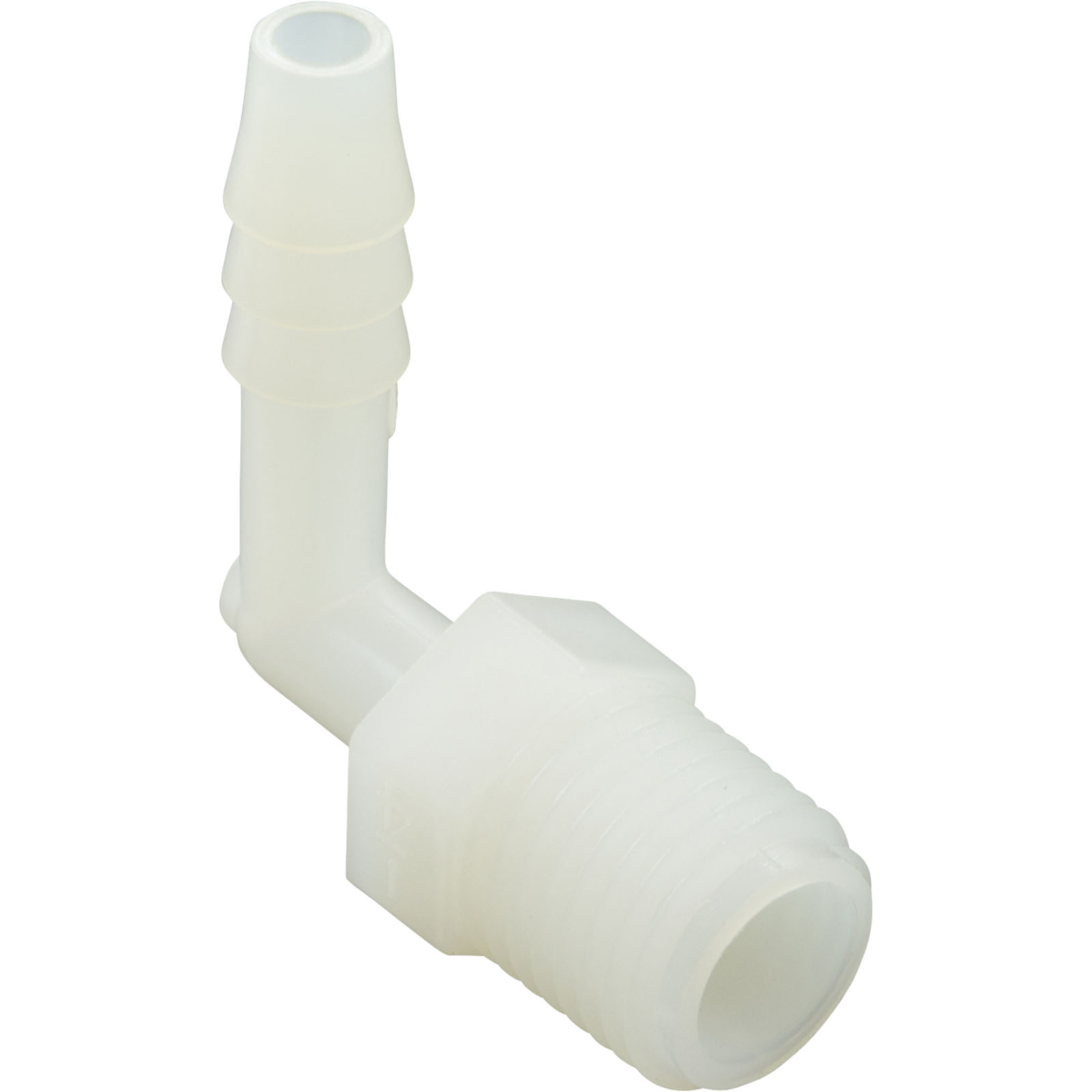Picture of 63194 Barb Adapter 1/4"b x 1/4"mpt 90 Degree Nylon