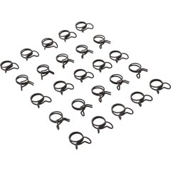 Tubing Clamp, 0.25" Ideal OD, Double Wire, Quantity 25 89-555-1090