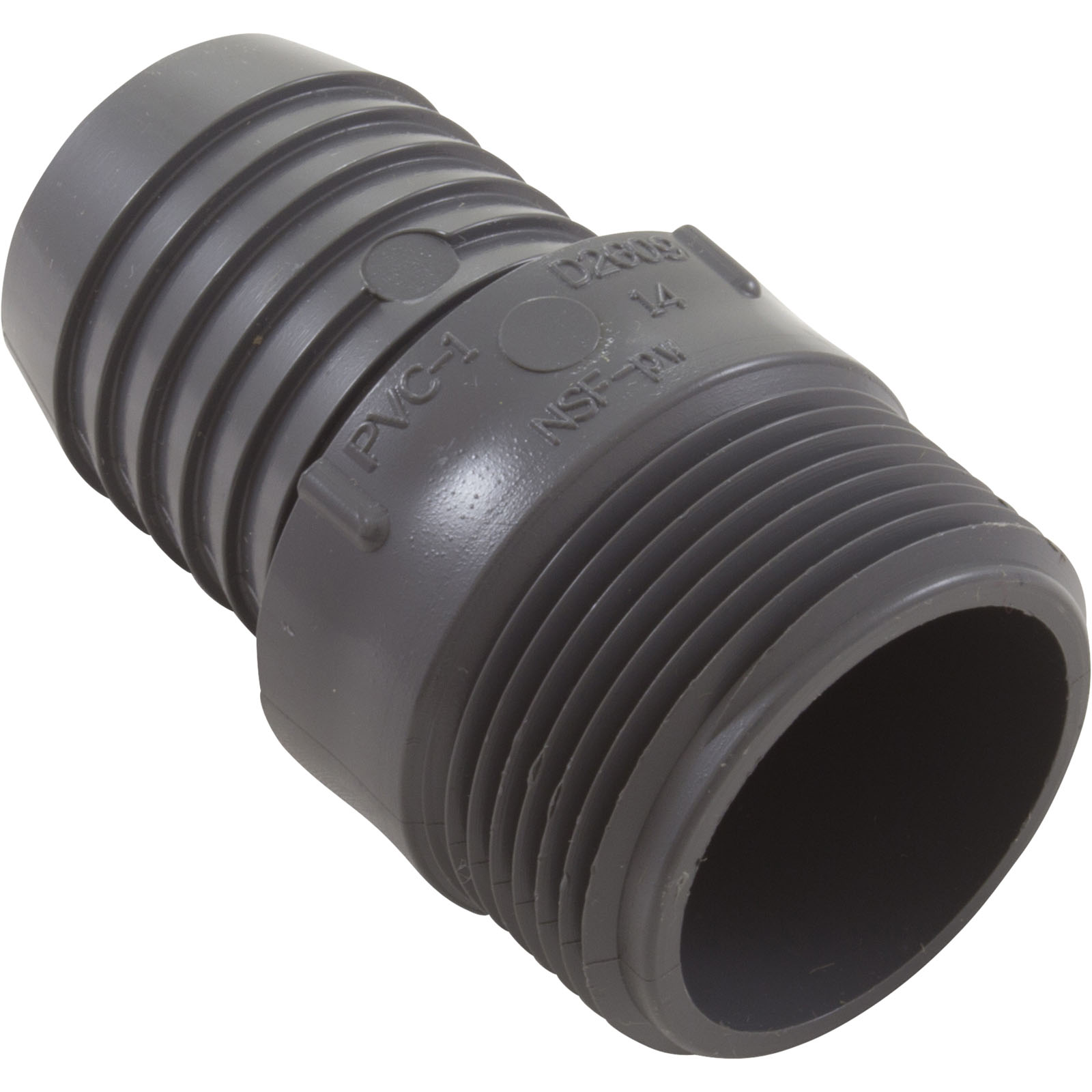 Picture of Barb Adapter, Lasco, 1-1/4"mpt x 1-1/4"b, Hose, PVC