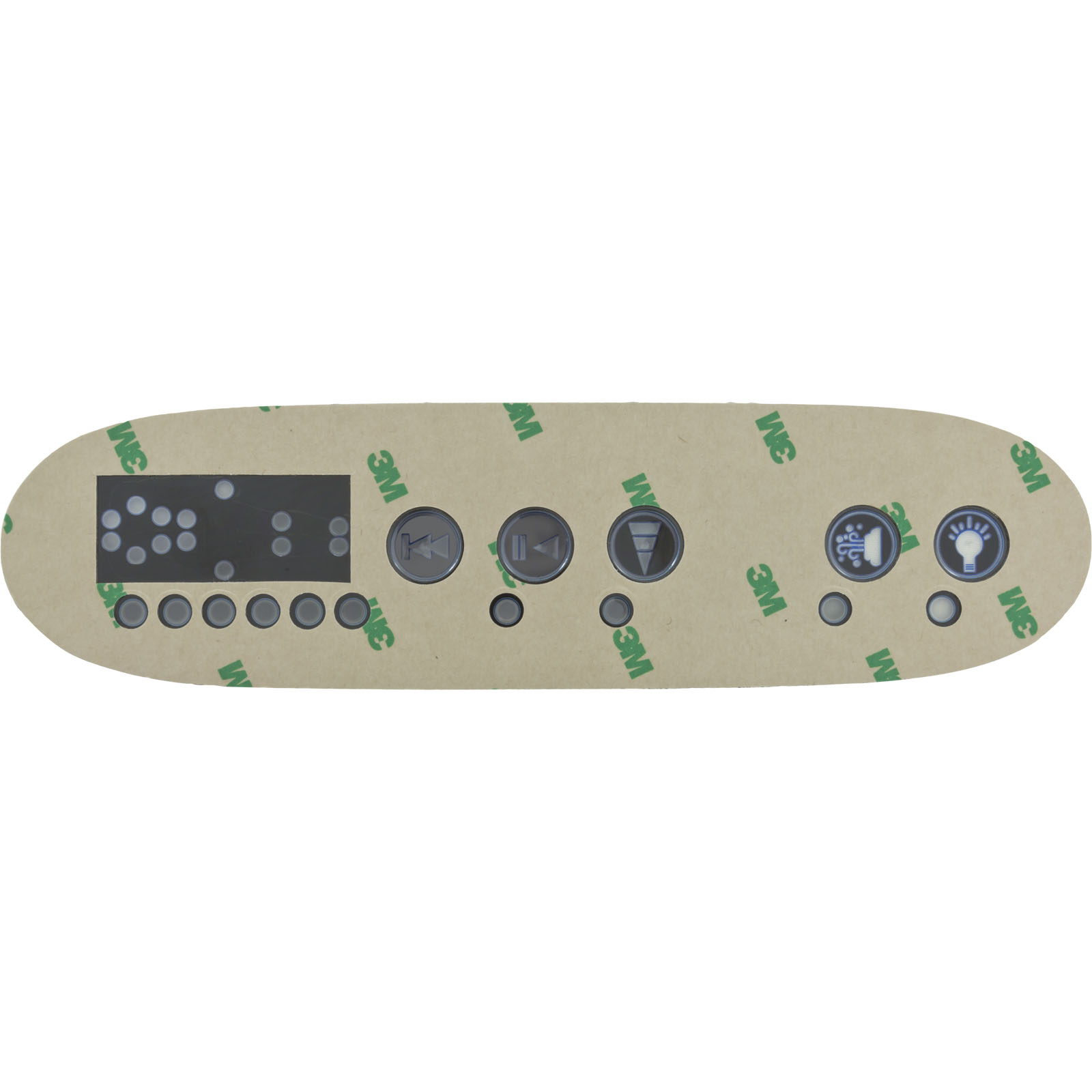 OVERLAY, D-1 TSC-42, 5 BUTTON 