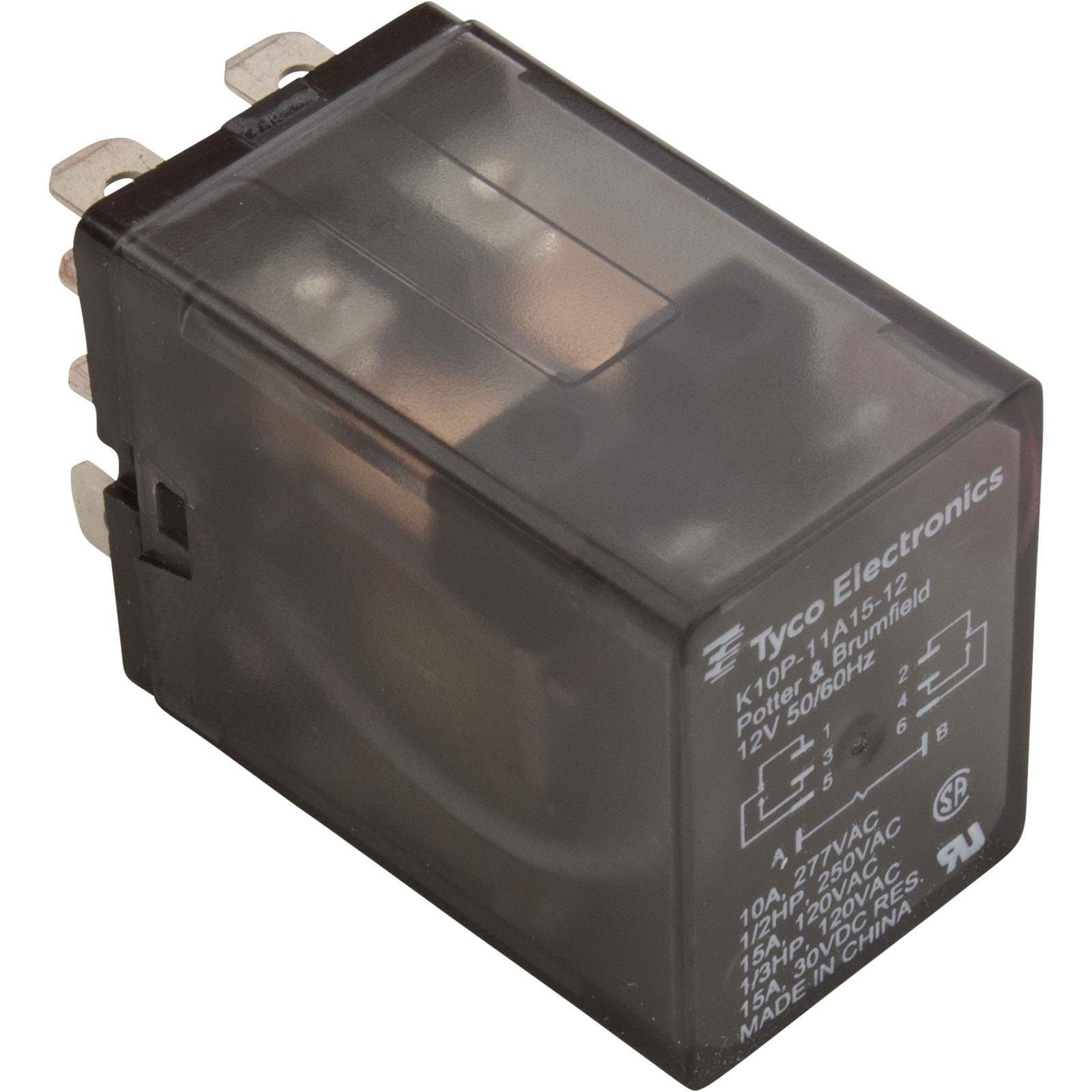 Picture of 17M0324 Relay K10 Series Dpdt 12Vac 15Amp